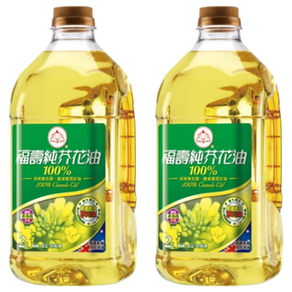 福壽實業 純芥花油, 非基改芥花, 煎煮炒炸皆宜, 油質穩定, 2L, 2瓶