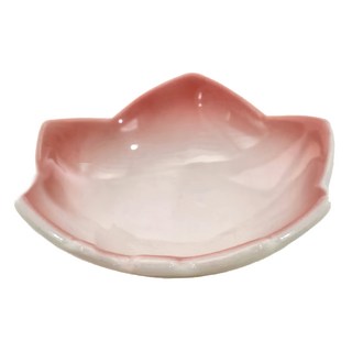 佐和陶瓷 三足強化味碟-日本製 11cm寬 10cm深 4cm高, 漸粉, 1個