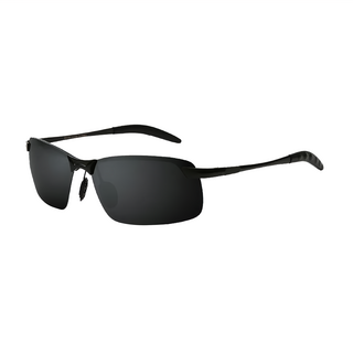 Quinta UV400 偏光時尚潮流太陽眼鏡,QT3043,黑框,經典運動款,防紫外線, 145 x 132 x 40mm, 1個