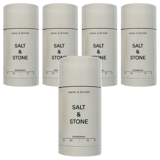 SALT&STONE 天然體香膏檀香岩蘭草, 75g, 5件