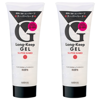 mandom 必喜麗 長效保濕透明髮雕, 超硬定型, 強力持久, 225g, 2瓶