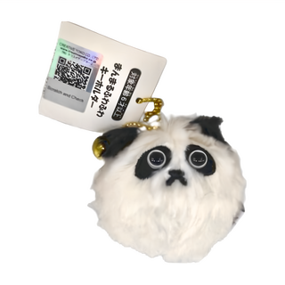 Mother garden 圓球絨毛鑰匙圈 - 附小鈴鐺裝飾