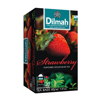 Dilmah 帝瑪 草莓風味紅茶 錫蘭紅茶, 2g, 20包, 1盒