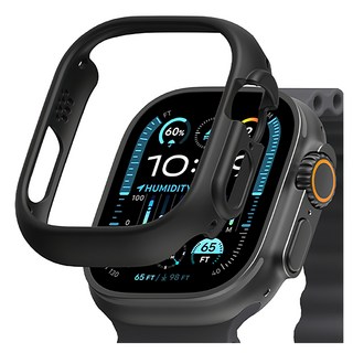 Sinjimoru 全包覆一體式硬殼智慧手錶保護殼, 1個, 黑色