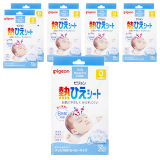 pigeon 貝親 散熱貼8小時 0個月以上, 12片, 6盒