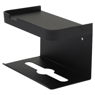 FAmILyLIFE 生活 航太鋁免打孔雙層衛生紙置物架 基本款 A-232-BK, 極簡黑, 5個