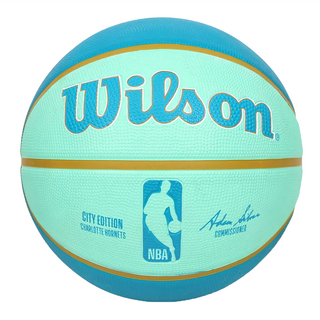 Wilson NBA 城市系列 黃蜂 橡膠籃球 WZ4024204XB7, 1個