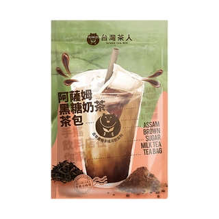 台灣茶人 阿薩姆黑糖奶茶茶包, 頂級錫蘭阿薩姆原片, 添加台灣古早味黑糖, 輕鬆沖泡在地台灣味, 35g, 5包, 1袋