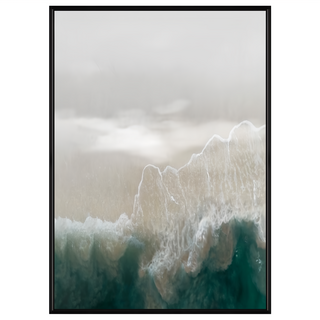 菠蘿選畫所 雲山幻境 I APAA3416B 掛畫 40 x 30cm 黑色畫框 簡約風格居家裝飾藝術品, 黑色