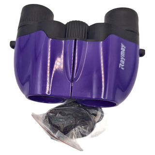Raymay 藤井 小型雙筒望遠鏡 紫色 尺寸W114xH41xD79mm 重量140g, 8倍, 1個