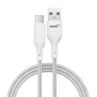 HANG R18 編織快充線 USB to TypeC 1m 灰色, 1條
