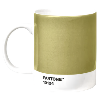 PANTONE 陶瓷馬克杯 耐熱溫度-5°C~140°C 容量375ml, 1個, 金色
