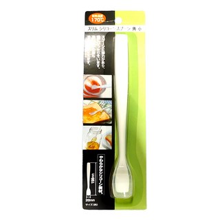 一體成型小矽膠匙 CL4401, 白色, 1個, 19.8cm