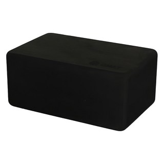 QMAT 厚瑜珈磚, 輔助腿部延展, 調整骨盆角度, 瑜珈練習理想夥伴, 15 x 10.5 x 23.5cm, 黑色, 1個