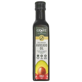 GROVE 克羅福 頂級冷壓初榨酪梨油 辣椒風味, 250ml, 1瓶