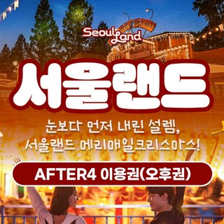 [서울/경기] ★ 서울랜드 AFTER4 파크 이용권