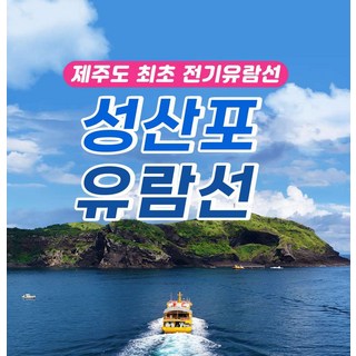 [제주] 성산포유람선 - 우도8경과 성산일출봉 유람선 선상 투어 