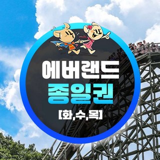 [용인]  에버랜드 화,수,목 종일권 (방문날짜지정)  (~25/12/31)