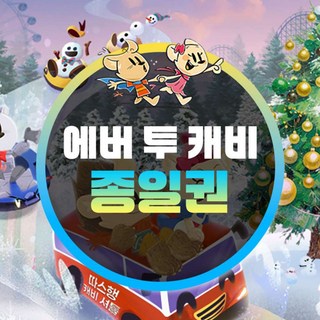 [용인] 에버투캐비 (에버랜드+캐리비안베이&중형타월 1개 대여)