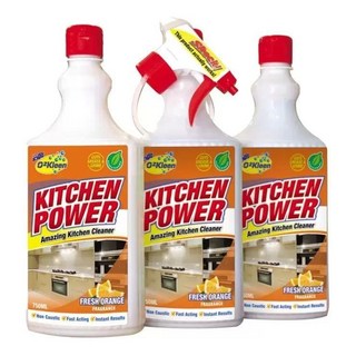 OzKleen 廚房清潔劑 清新橙香 750毫升 X 3入, 1個