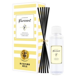 Farcent香水 花仙子室內擴香120ml/補充罐100ml，小蒼蘭英國梨香氛，持久清新，提升居家品味, 1個, 120ml, 英國梨&小蒼蘭