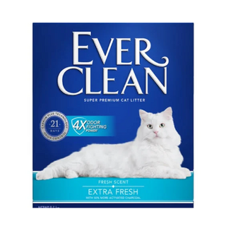 Eve Clean 藍鑽貓砂 藍標 綠標 紅標 紫標 4倍淨味 植萃除臭 低敏 多貓 礦砂 貓砂, (藍標)4倍淨味貓砂-微香, 1個, 8.5kg