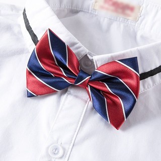 桃園出貨 兒童英倫風蝴蝶結領帶套裝：男童女童中小學生校服表演領花日式JK領結