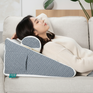 역류성 식도염 완화 베개 역류방지 30도 경사베개 다기능 등받이 쿠션, 진회색