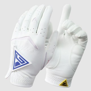빅토리지 기능성 남성용 골프장갑 (화이트 블루/왼손용) 손세탁 스마트폰터치, 1개, 기능성+화이트+블루