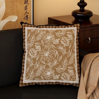 復古輕奢綠色抱枕美式復古抱枕中古風美拉德沙發靠背墊牀頭軟靠枕, 1件, 507