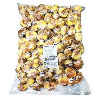 반깐밤 3kg 국내산 25년 햇밤 실속 대용량 밤 알밤 생율 마롱 깐밤 까기힘든 겉껍질만 쏙 탈피밤 당일작업, 1개