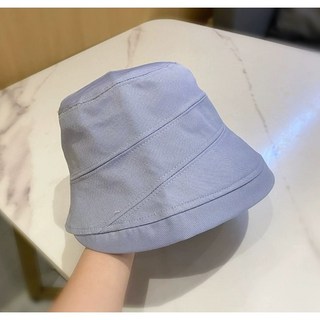 日系UV仿亞麻和紙漁夫帽，前長後短，夏季防曬，可折疊