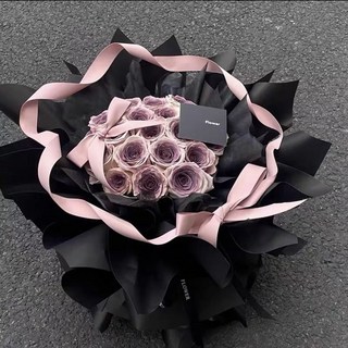 仿真香皂花 烏梅子醬成品花束 永生花 七夕情人節 生日禮物 畢業禮物 送男女朋友 高顏值文藝花束 儀式感, 烏梅子醬21朵成品花束送賀卡