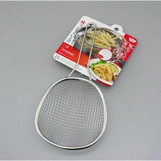 【東京速購】日本製 mama cook 多功能撈勺 密濾網 濾水網 撈麵杓 寬撈網 濾油網 兩款, 1個, 寬濾網