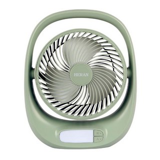 禾聯家電USB充電桌面立扇HUF-07GL310，三段風速調整，靜音運行，辦公室/居家/戶外皆適用