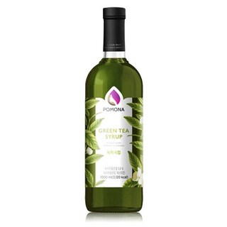 포모나 녹차티 시럽 1000ml, 1L, 1개