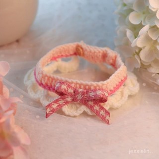 貓咪圍脖寵物蝴蝶結圍巾，幼貓小布偶配飾口水巾，可愛貓咪項圈小貓圍兜