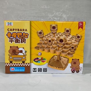 卡皮巴拉平衡樹 親子互動專注力訓練 3歲以上兒童桌面益智玩具, 1個