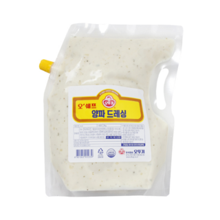 오뚜기 오쉐프 양파드레싱 2kg 연어 소스 대용량 업소용, 4개