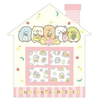 角落小夥伴屋型指甲貼 白熊 恐龍 企鵝 炸豬排 筆記本貼, 1個, 超市