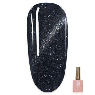 ByFunMe八方米 星空碎鑽貓眼膠 彩色凝膠, A58_09, 1個, 15ml