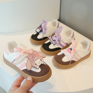 女童德訓鞋2025春鞦兒童運動鞋，休閒闆鞋小女孩卡通阿甘鞋