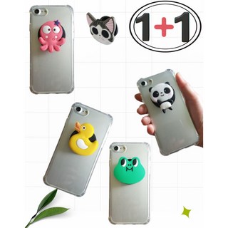 [루카] [1+1] 가성비갑!! 갤럭시 와이드8 M16 5G (M166) 깜찍한 동물 스마트톡+ 인기많은 투명 방탄 젤리 핸드폰 케이스