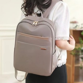 多功能雙肩筆電包 大容量外出旅遊揹包 通勤商務電腦包 大學生書包, 卡其色【137款】