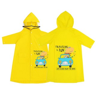 투데이리빙 프리미엄 어린이 우비 귀여운 캐릭터 방수 레인코트 여름 장마철 우의 투명 모자챙 가방 수납 일체형 비옷 똑딱이 단추 케이프