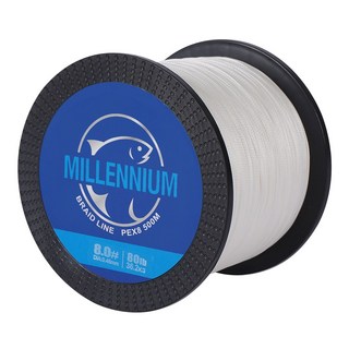 밀레니엄 PE 라인 합사줄 8합사 500M 낚시줄, 화이트, 1개