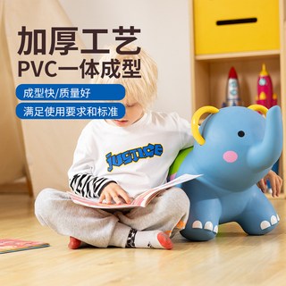 兒童跳跳馬 嬰兒充氣馬 寶寶騎馬玩具 小象安安 防摔 生日禮物禮盒裝, 1個, H7533小象安安禮盒裝