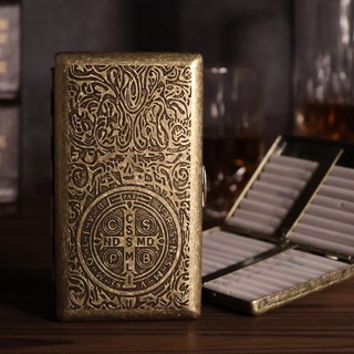 가죽 메탈 담배케이스 원터치 에쎄 슬림형 일반형 담배파우치