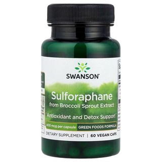 스완슨 설포라판 브로콜리새싹 400mcg 60캡슐 2병 SGS Sulforaphane, 60정, 2개