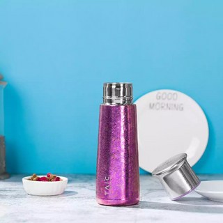 TAIC 鈦度 太可 大師系列 純鈦T型 保冷杯 保溫杯 雙層真空保溫保冷 輕巧耐用 總代理公司貨, 迷夢紫,420ml, 1個